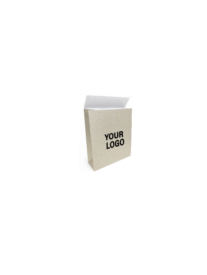 PRESTIGE-TASCHE GOLD GLITZER – M (20x10x30 cm)
