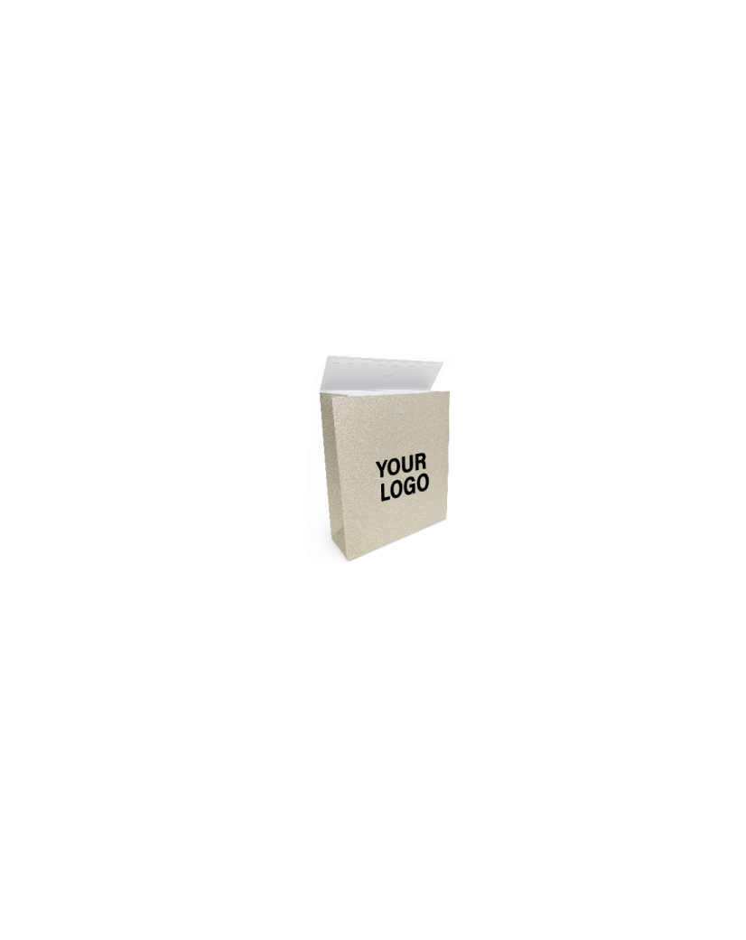PRESTIGE-TASCHE GOLD GLITZER – M (20x10x30 cm)