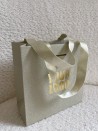 LUXUSPAPIERTASCHE GOLD GLITZER – XS (16x8x16 cm)