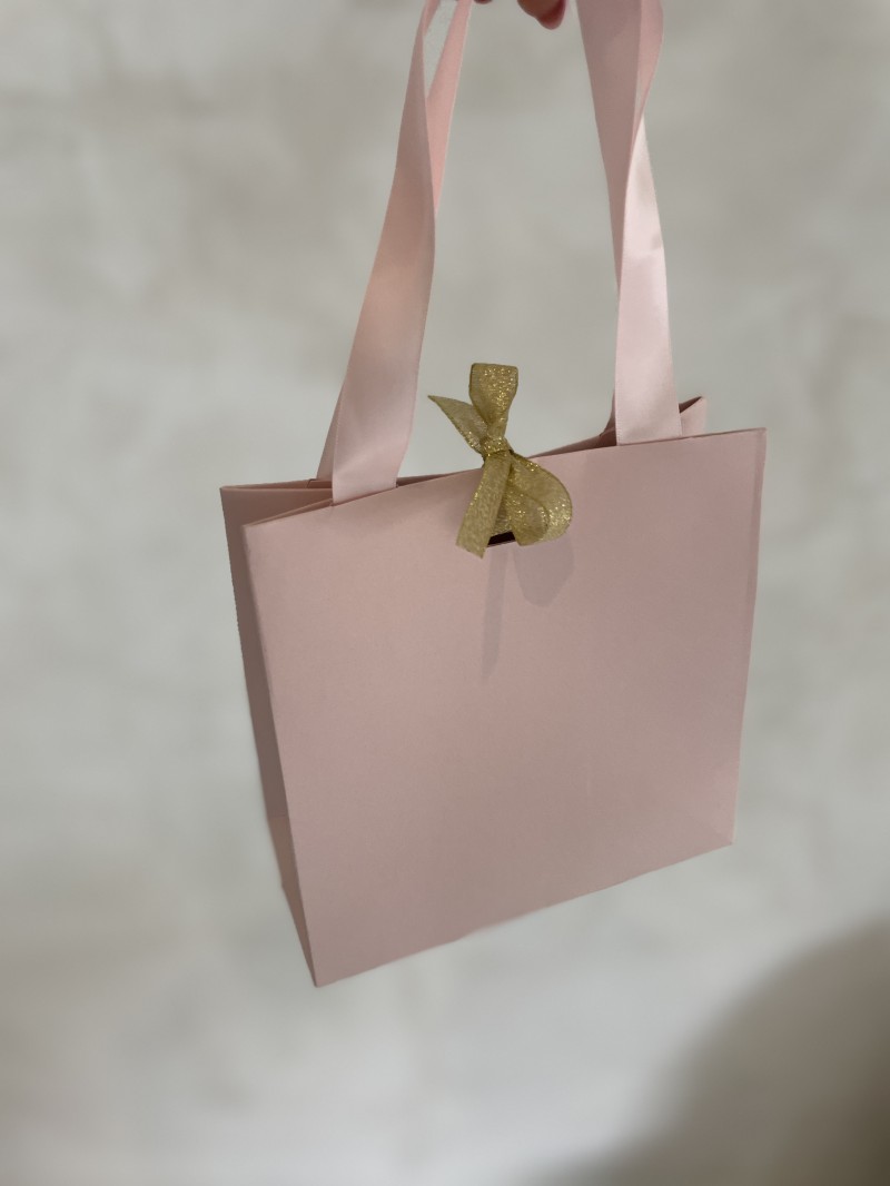 LUXUSPAPIERTASCHE ROSA – ROSA HENKEL – XS (16x8x16 cm)