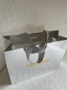 LUXUSPAPIERTASCHE SILBER SPIEGEL – S (25x10x20 cm)