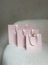 LUXURY PAPER BAG PINK – PINK HANDLES – M (35x12x25 cm)