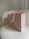LUXUSPAPIERTASCHE ROSA – ROSA HENKEL – M (35x12x25 cm)