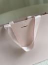 LUXURY PAPER BAG PINK – PINK HANDLES – M (35x12x25 cm)