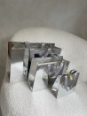 Sac papier Luxe Silver miroir Express - M (35x12x25cm)