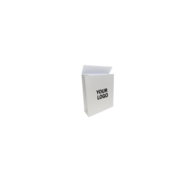 PRESTIGE-TASCHE SILBER GLITZER – M (20x10x30 cm)