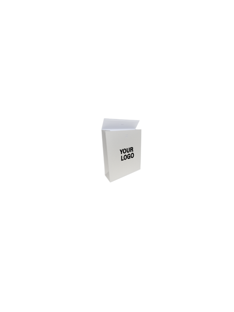PRESTIGE-TASCHE SILBER GLITZER – S (12x8x20 cm)