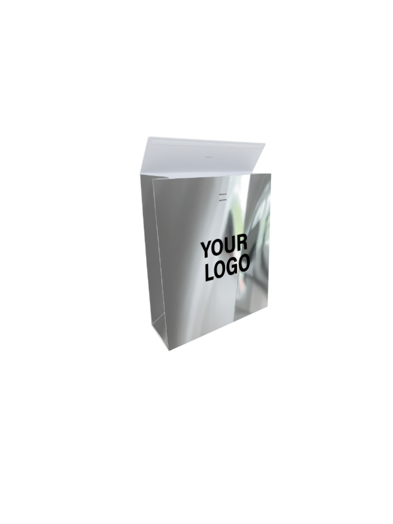 PRESTIGE POUCH SILVER MIRROR – L (30x12x40 cm)