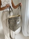 TASCHE NICE Leopardenmuster – L (58 x 24 x 35 cm)