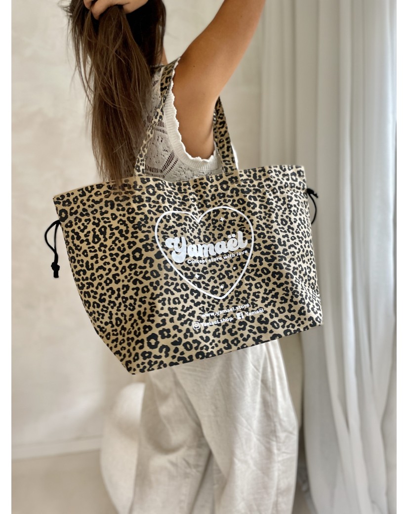NICE BAG – LEOPARD PRINT – L (58 x 24 x 35 cm)