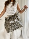 TASCHE NICE Leopardenmuster – L (58 x 24 x 35 cm)