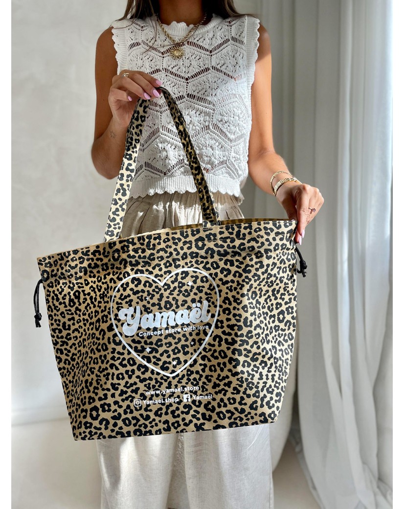 NICE BAG – LEOPARD PRINT – L (58 x 24 x 35 cm)