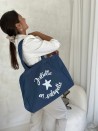 SAC COTON "NANCY" - JEANS DARK 💙 (43x15x36 cm)