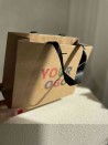 Sac papier Luxe Kraft Express - poignées noires - S (25x10x20cm)