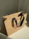 Sac papier Luxe Kraft Express - poignées noires - S (25x10x20cm)