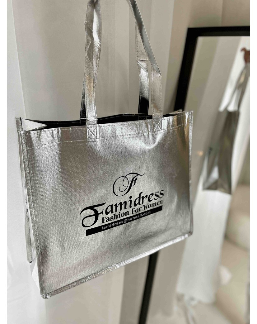MIAMI TASCHEN - SILBER - (42x12x35 cm)