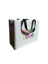 BOLSA DE PAPEL LUJO BLANCA – ASAS NEGRAS – M (35x12x25 cm)