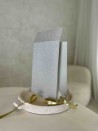 PRESTIGE-ZAK – Glitter Zilver M (20x10x30cm)