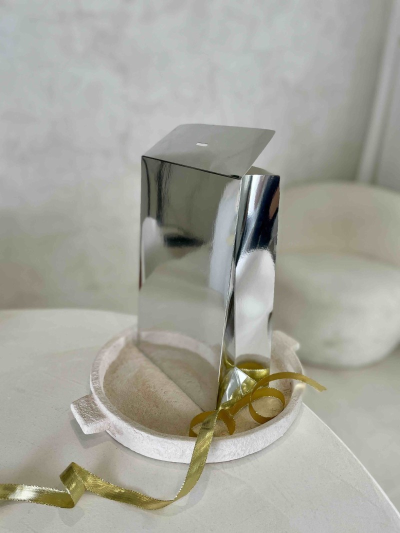 PRESTIGE POUCH SILVER MIRROR – M (20x10x30 cm)