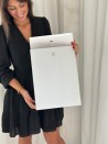 BOLSA PRESTIGE PLATEADA CON BRILLOS – L (30x12x40 cm)