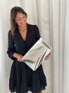 PRESTIGE POUCH SILVER MIRROR – M (20x10x30 cm)