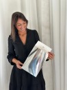 PRESTIGE POUCH SILVER MIRROR – M (20x10x30 cm)