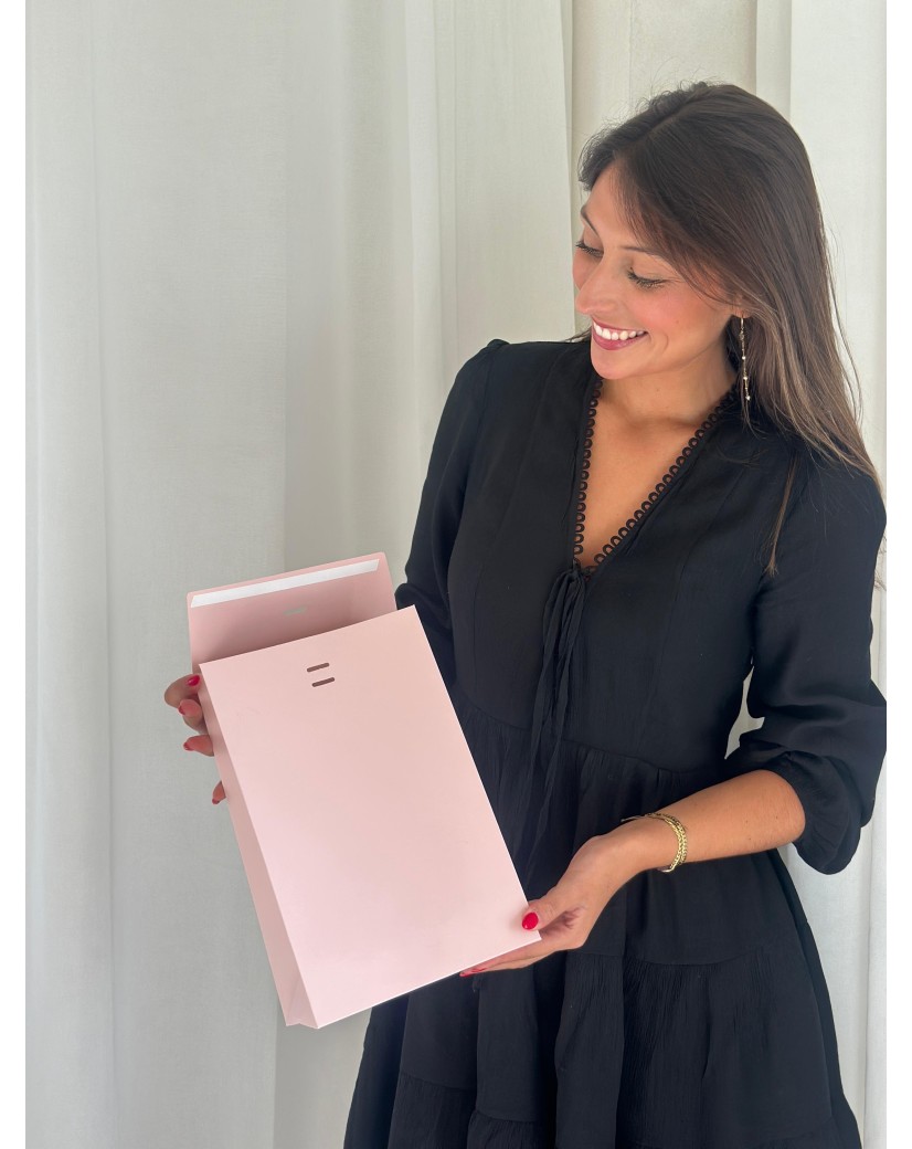 PRESTIGE-TASCHE ROSA – M (20x10x30 cm)