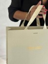 Luxe papieren tas - GLITTER GOUD - M (35x12x25CM)