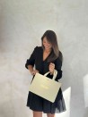 LUXURY PAPER BAG GOLD GLITTER – M (35x12x25 cm)