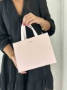 LUXURY PAPER BAG PINK – PINK HANDLES – S (25x10x20 cm)