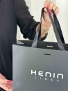 Black Luxury Paper Bag – black handles – M (35 x 12 x 25 cm)
