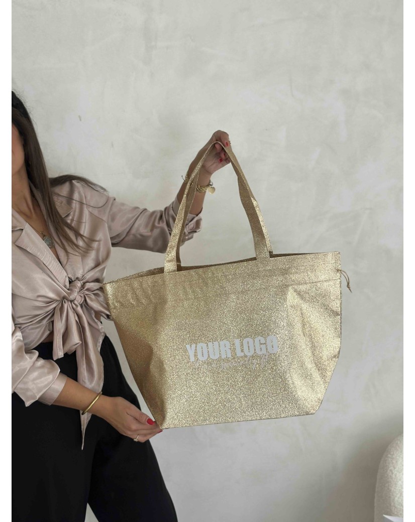 NICE BAG – DISCO GOLD – L (58 x 24 x 35 cm)