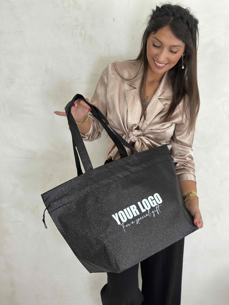 BOLSA NICE DISCO NEGRO – L (58x24x35 cm)