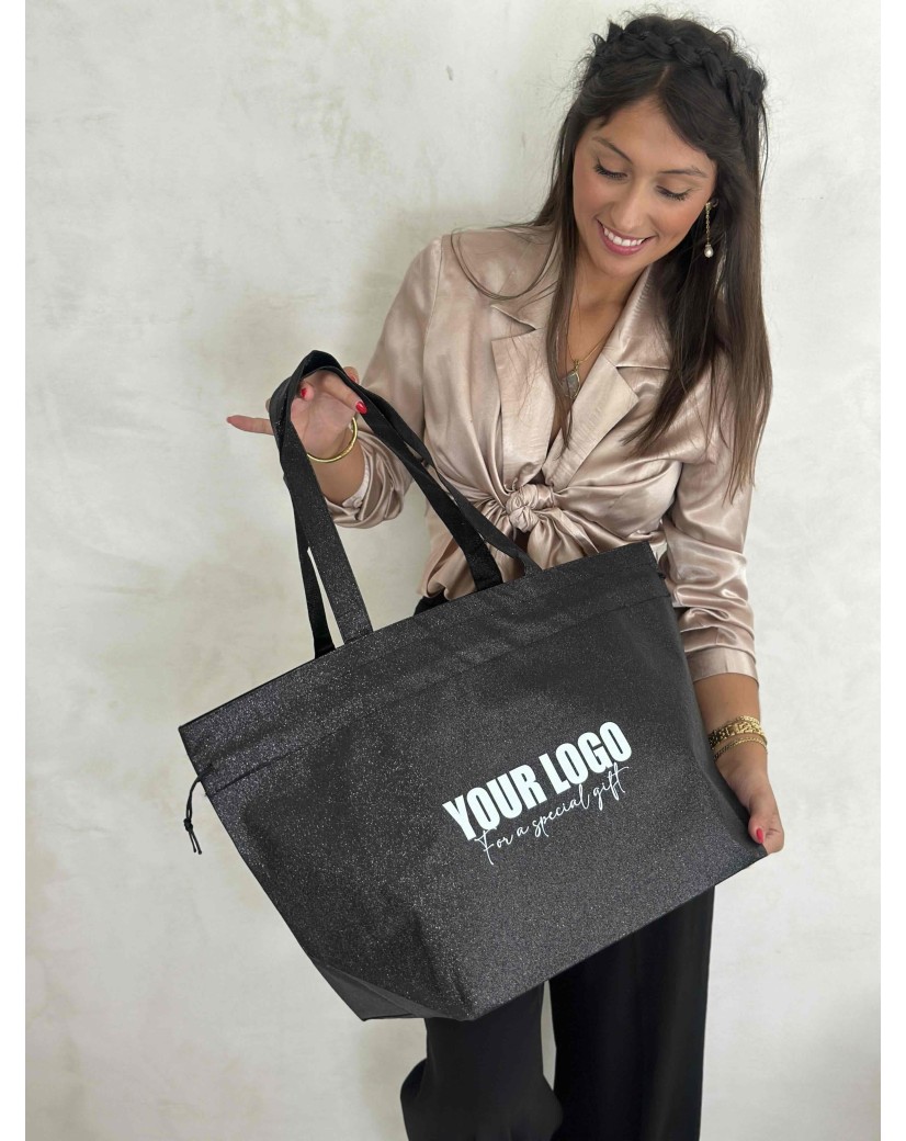BOLSA NICE DISCO NEGRO – L (58x24x35 cm)