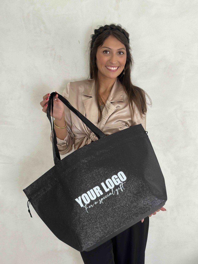 BOLSA NICE DISCO NEGRO – L (58x24x35 cm)
