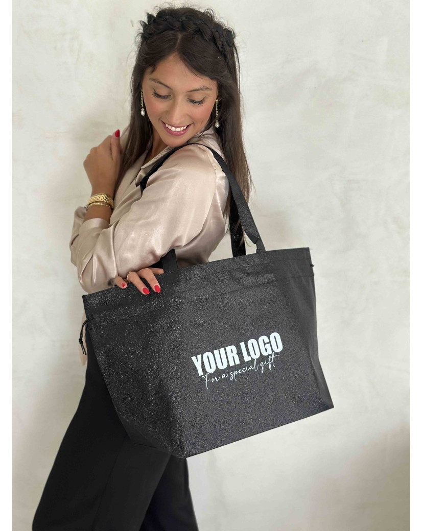BOLSA NICE DISCO NEGRO – L (58x24x35 cm)
