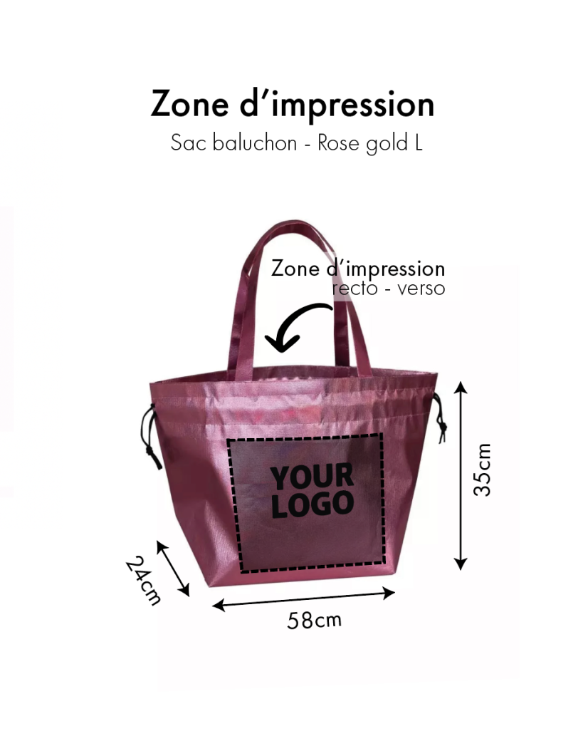 TASCHE NICE DISCO GOLD – M (40x14x30 cm)