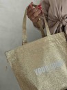 SAC NICE DISCO GOLD - M (40x14x30cm)