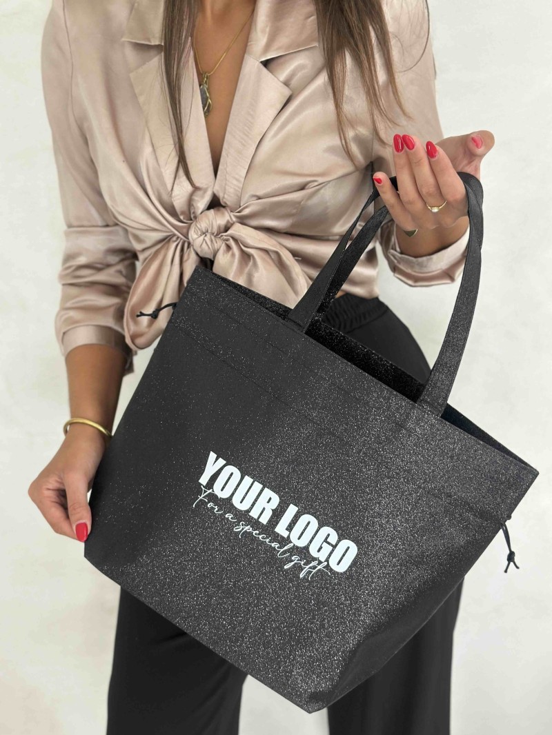BOLSA NICE DISCO NEGRO – M (40x14x30 cm)