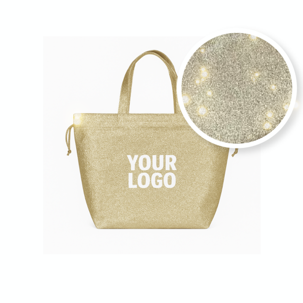 BOLSA NICE DISCO GOLD – L (58x24x35 cm)