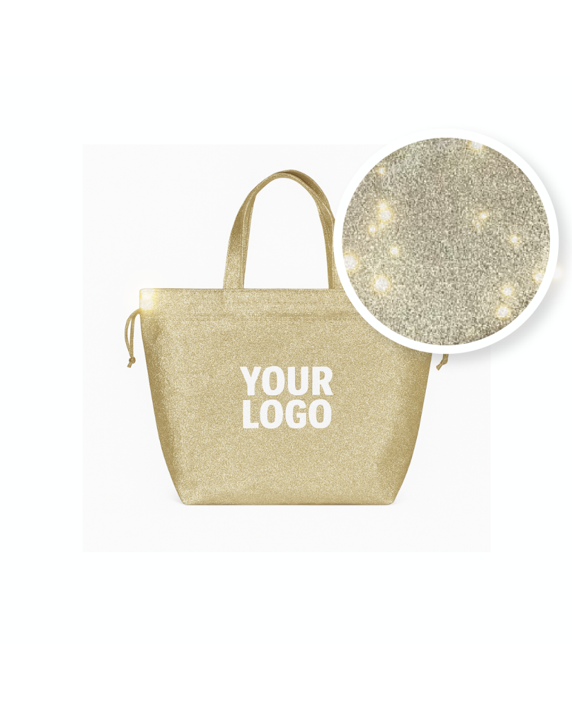 BOLSA NICE DISCO GOLD – L (58x24x35 cm)