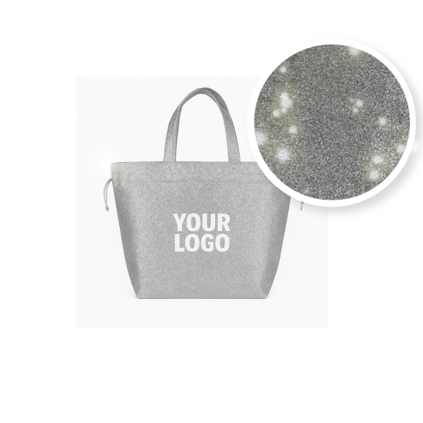 NICE BAG – DISCO SILVER – M (40 x 14 x 30 cm)