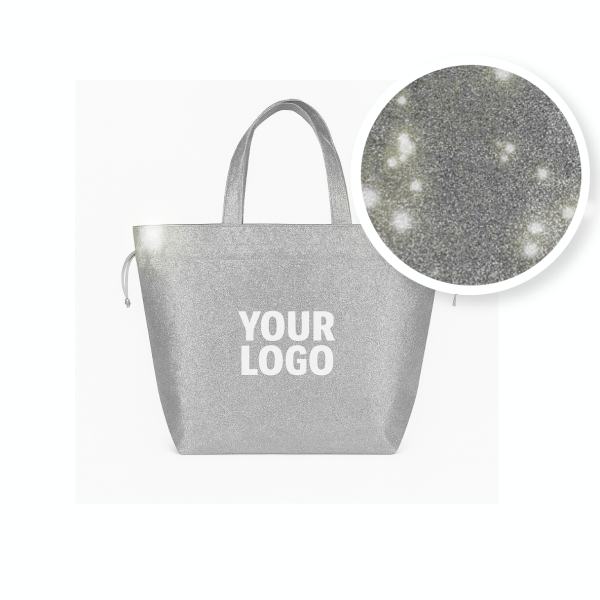 DRAAGTAS NICE - DISCO ZILVER – L (58 x 24 x 35 cm)