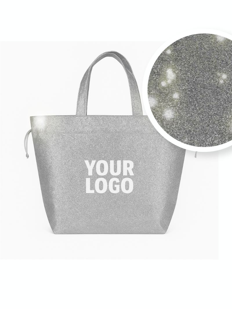 NICE BAG – DISCO SILVER – L (58 x 24 x 35 cm)