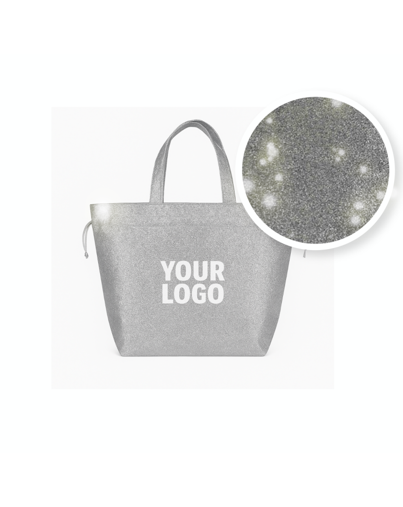 NICE BAG – DISCO SILVER – L (58 x 24 x 35 cm)