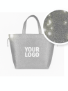 BOLSA NICE DISCO PLATA – L (58x24x35 cm)
