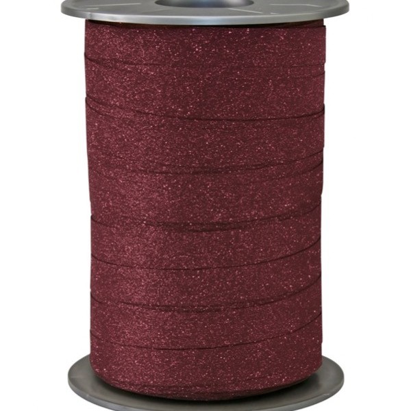 Glitzer-Geschenkband - Bordeaux 609