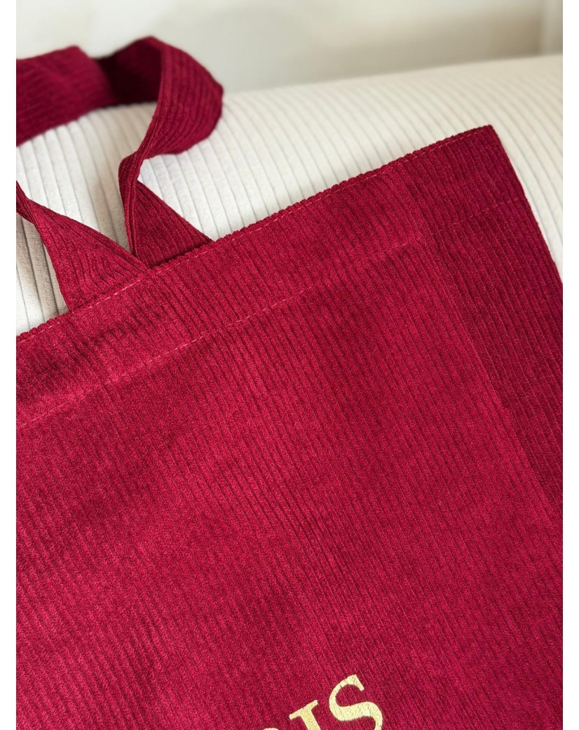 copia de BOLSA OXFORD – TERCIOPELO DE CANALÉ ROSA (41,5 x 10 x 39 cm)