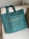 DRAAGTAS OXFORD - RIBFLUWEEL GROENBLAUW (41,5x10x39cm)