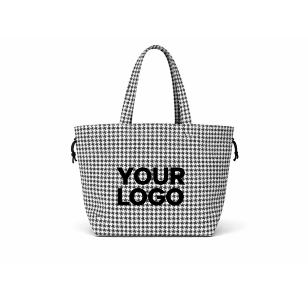 SAC NICE PIED-DE-POULE - L 🖤 (58x24x35cm)